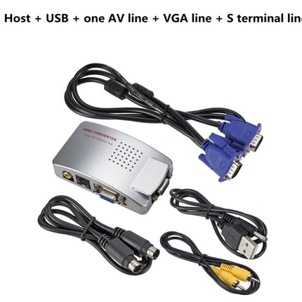 PC Converter Box VGA to AV Converter Video Switch Box-garmade.com