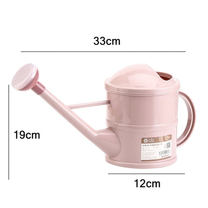 Home Gardening Watering Flowers Plastic Long Mouth Kettle(1.5L Pink)-garmade.com