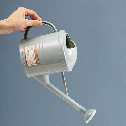 Home Gardening Watering Flowers Plastic Long Mouth Kettle(1.5L Beige)-garmade.com