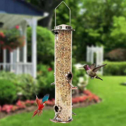 Outdoor Garden Hanging Metal Bird Automatic Feeder-garmade.com