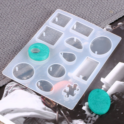 129 In 1 Time Gem Necklace Pendant Crystal Epoxy Resin Silicone Mold Set-garmade.com
