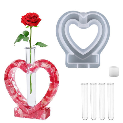 DIY Vase Epoxy Mould Simple Vase Make Tool, Specification: Heart Shaped-garmade.com