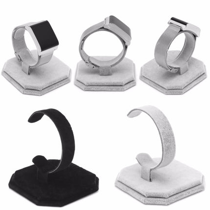 3 PCS Suede C-Shaped Retractable Single Watch Holder(Cryet)-garmade.com