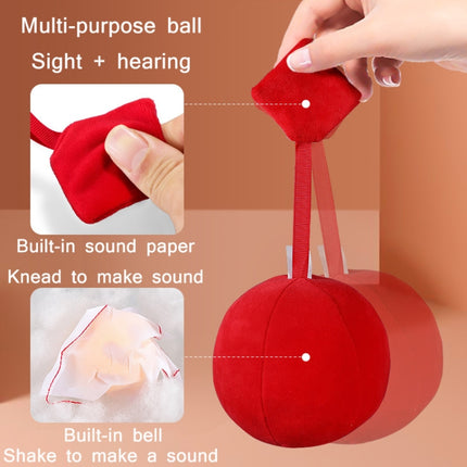 2 PCS Infant Vision Training Ball Early Education Toys(Red)-garmade.com
