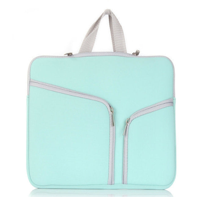 T228 Diving Material Computer Bag Multi-pocket Laptop Liner Bag, Size: 11 Inch(Mint Green)-garmade.com