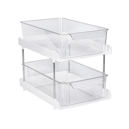 Washbasin Skin Care Products Transparent Storage Rack, Spec: Double Layers-garmade.com