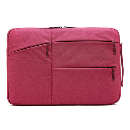 Zipper Type Polyester Business Laptop Liner Bag, Size: 11.6 Inch(Rose Red)-garmade.com