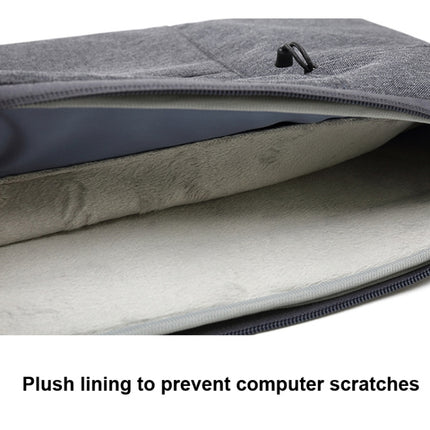 Zipper Type Polyester Business Laptop Liner Bag, Size: 11.6 Inch(Dark Gray)-garmade.com