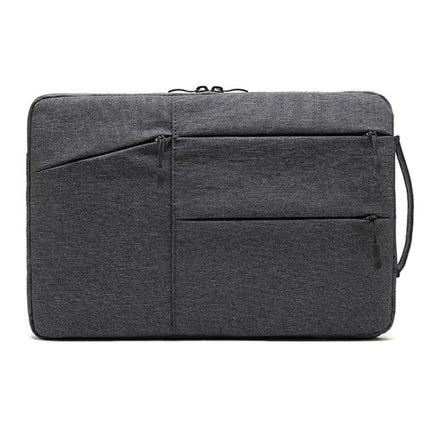 Zipper Type Polyester Business Laptop Liner Bag, Size: 15.6 Inch(Dark Gray)-garmade.com