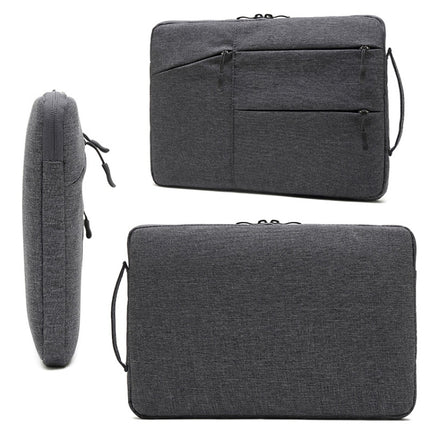 Zipper Type Polyester Business Laptop Liner Bag, Size: 14 Inch(Black)-garmade.com