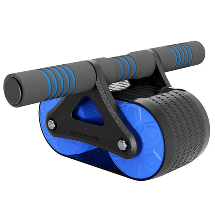 Automatic Rebound Double Wheel Abdominal Fitness Wheel(Blue)-garmade.com