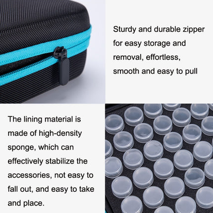 Multifunctional Portable Diamond Painting Tool Set Storage Bag, Style: 30 Grid (Blue)-garmade.com
