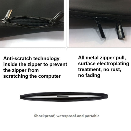 Without Elastic Band Diving Material Laptop Sleeve Computer Case, Size: 11 Inch-garmade.com