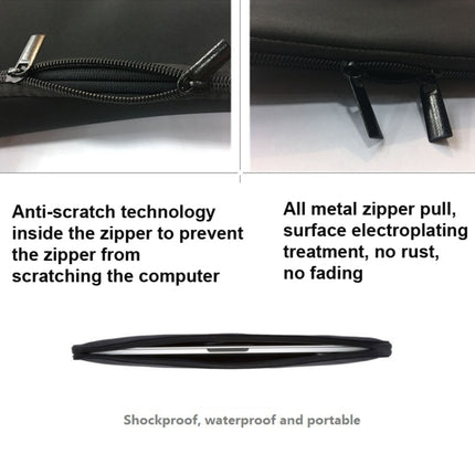 Without Elastic Band Diving Material Laptop Sleeve Computer Case, Size: 15 Inch-garmade.com