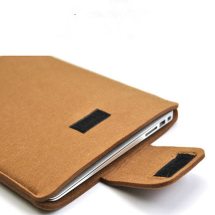 Vertical Felt Laptop Bag Tablet Sleeve Bag, Size: 11 Inch(Dark Gray)-garmade.com