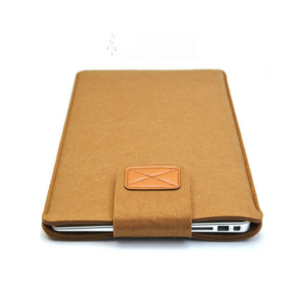 Vertical Felt Laptop Bag Tablet Sleeve Bag, Size: 11 Inch(Khaki)-garmade.com