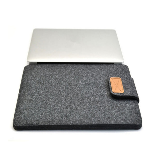 Vertical Felt Laptop Bag Tablet Sleeve Bag, Size: 15 Inch(Dark Gray)-garmade.com