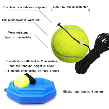 2 PCS High Elastic Wear-Resistant Tennis Trainer(With Rope & Ball)-garmade.com