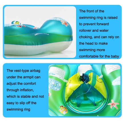 Children Lying Ring Baby Underarm Anti-Rollover Swimming Ring, Style: Water Elf (Small)-garmade.com