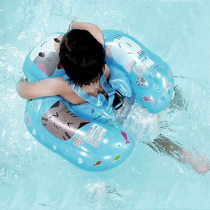 Children Lying Ring Baby Underarm Anti-Rollover Swimming Ring, Style: Water Elf (Large)-garmade.com