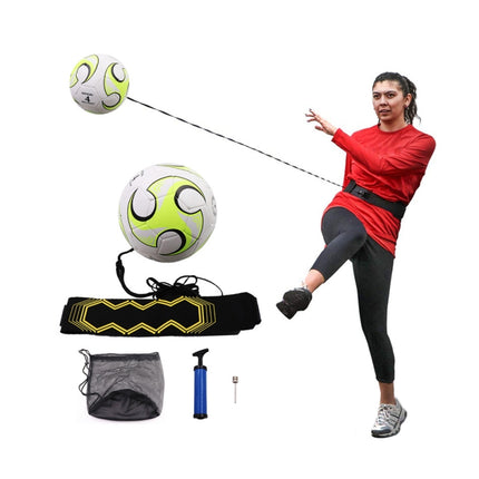 No. 4 Soccer Trainer Bump Rebound Catch Pass Children Auxiliary Exercise Equipment(White)-garmade.com