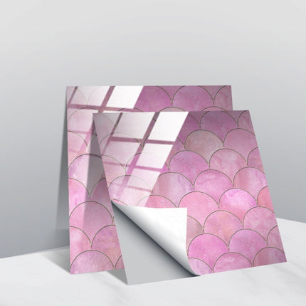 20 PCS 15cm PVC Crystal Covered Film Geometric Pattern Tile Wall Sticker(TS249)-garmade.com