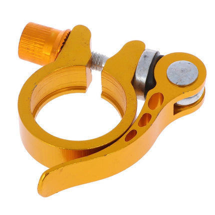 5 PCS Bicycle Accessories Quick Release Clip Road Bike Seatpost Clamp, Size: 28.6mm(Yellow)-garmade.com