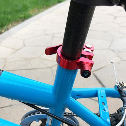 5 PCS Bicycle Accessories Quick Release Clip Road Bike Seatpost Clamp, Size: 28.6mm(Blue)-garmade.com