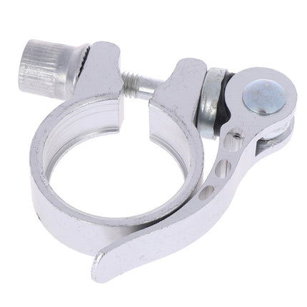 5 PCS Bicycle Accessories Quick Release Clip Road Bike Seatpost Clamp, Size: 34.9mm(Silver)-garmade.com