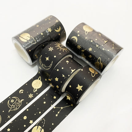 2 Sets/6 Rolls 8958 5m Paper Bronzing Wallet Tape Set(Star Sea)-garmade.com