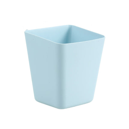 4 PCS Home Cart Back Hanging Plastic Storage Basket(Blue)-garmade.com