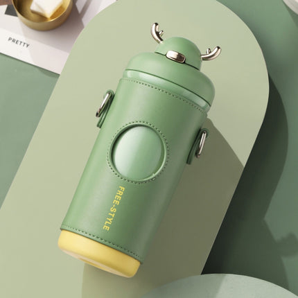 Saylee 500ml 316 Stainless Steel Messenger Thermos Cup(Green)-garmade.com