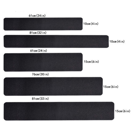 15 PCS PEVA Rubber Non-marking Step Non-slip Tape,Size: 10 x 60cm(Gravel Black)-garmade.com