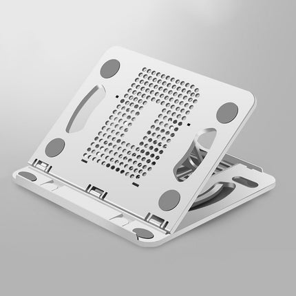 Foldable Laptop Desktop Heightening Cooling Bracket(White)-garmade.com