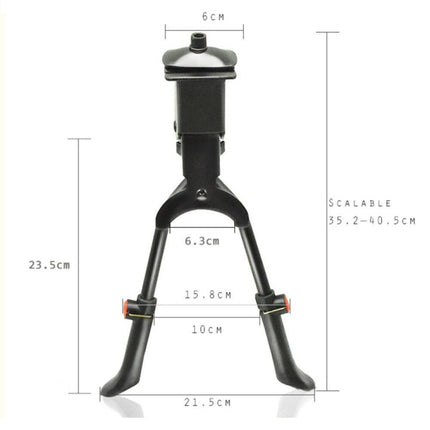 Bicycle Mountain Bike Foot Support Adjustable Middle Support(Black)-garmade.com