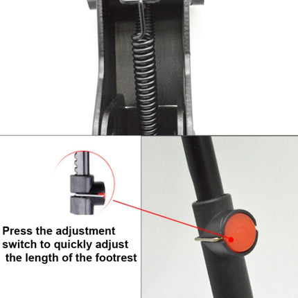 Bicycle Mountain Bike Foot Support Adjustable Middle Support(Black)-garmade.com
