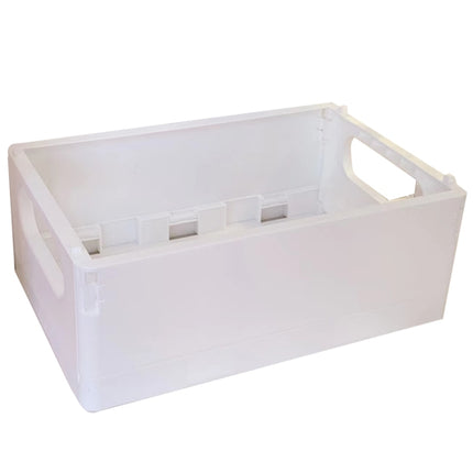3 PCS Student Desktop Organizer Folding Plastic Storage Box, Size: Large (White)-garmade.com