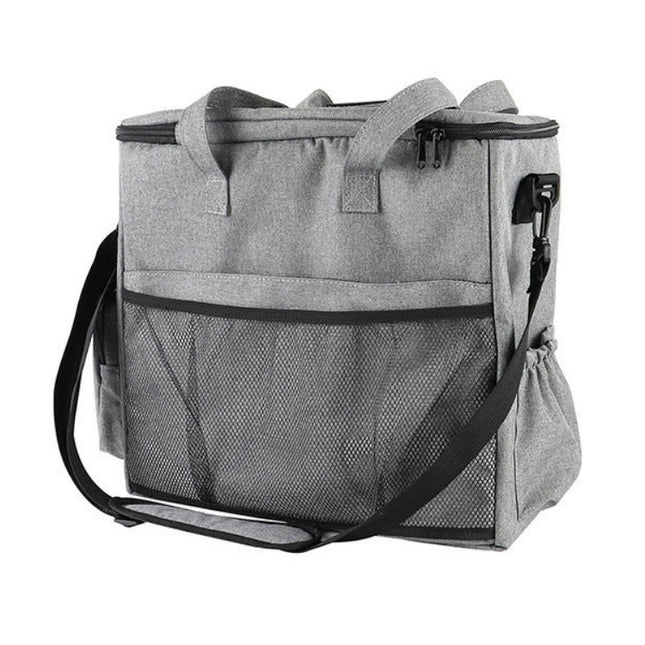 Travel Portable Carry Out Pet Supplies Storage Single-shoulder Bag Without Dog Bowl(Gray)-garmade.com