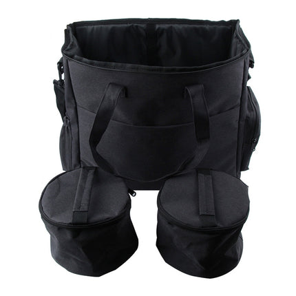 Travel Portable Carry Out Pet Supplies Storage Single-shoulder Bag Without Dog Bowl(Black)-garmade.com