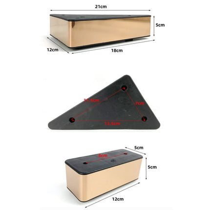 LH-SFJD001 5cm Stainless Steel Sofa Booster Pad, Style: Triangle(Rose Gold)-garmade.com
