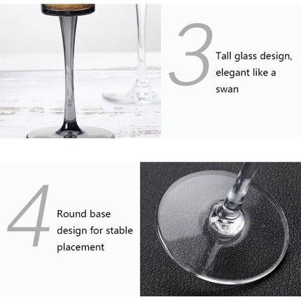 165ml Household Acrylic Champagne Glasses(Transparent)-garmade.com