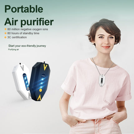 Formaldehyde Removal Hanging Neck Air Purifier(White)-garmade.com