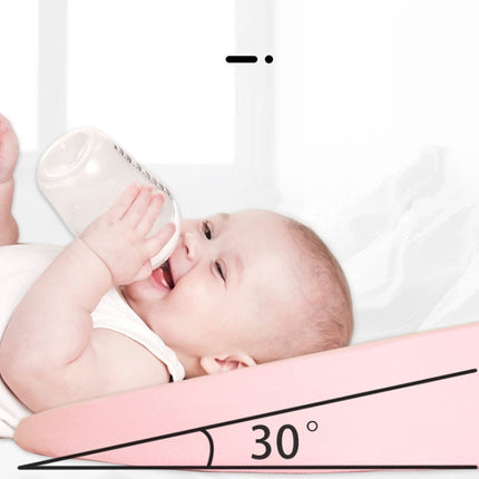 Newborn Anti-spit Milk Ramp Cushion Toddler Back Care Pillow(Pink)-garmade.com