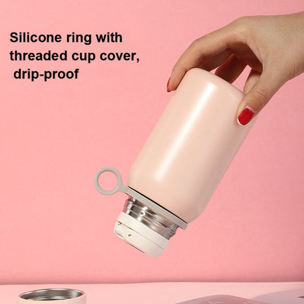 500ml 316 Stainless Steel Insulation Cup Large Capacity Big Belly Cup with Strap(Pink)-garmade.com