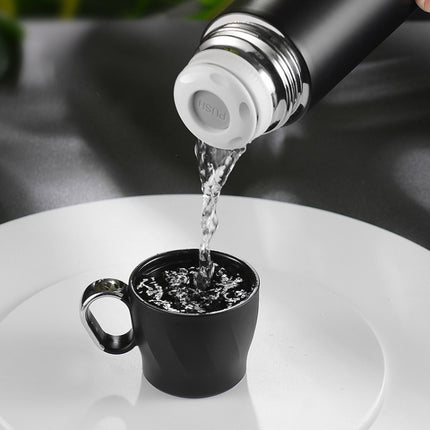 500ml 304 Stainless Steel Handy Cup with Lid Vacuum Insulation Cup(Green)-garmade.com