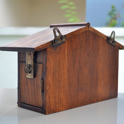 Outdoor Wall-mounted Wooden Letter Box Office Suggestion Box(31x18.5x10cm)-garmade.com