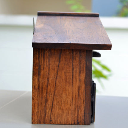 Outdoor Wall-mounted Wooden Letter Box Office Suggestion Box(31x18.5x10cm)-garmade.com