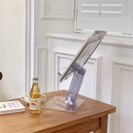 Acrylic Reading Rack Tablet Stand Desk Stand,Style: Liftable-garmade.com