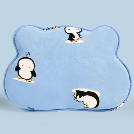 Baby Pillow Bear Styling Pillow Baby Memory Foam Cute Pillow(Blue)-garmade.com
