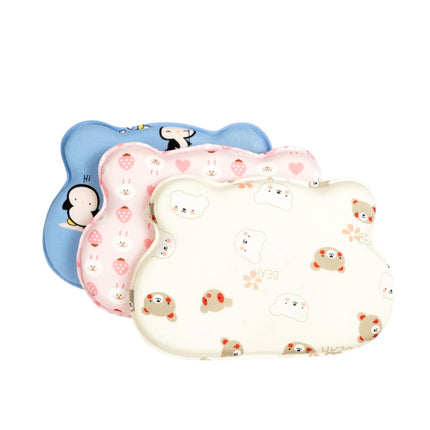 Baby Pillow Bear Styling Pillow Baby Memory Foam Cute Pillow(Blue)-garmade.com